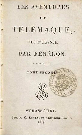 Les aventures de Télémaque, fils d'Ulisse, 2