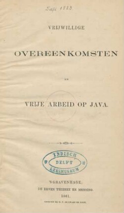 Vrijwillige overeenkomsten en vrije arbeid op Java