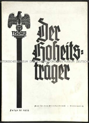 NS-Zeitschrift Der Hoheitsträger, 2. Jg. (1938), Heft 11