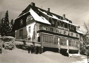 Oberbärenburg. FDGB-Ferienheim "Neues Leben". Winteraufnahme