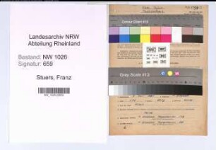 Entnazifizierung Franz Stuers , geb. 05.04.1891 (Kalkulator)