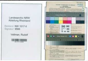 Entnazifizierung Rudolf Veltman , geb. 15.05.1892 (Oberlandesgerichtsrat)