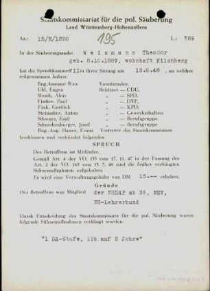 Weismann, Theodor