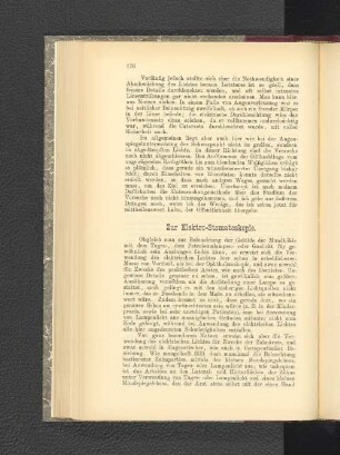 Zur Elektro-Stomatoskopie.