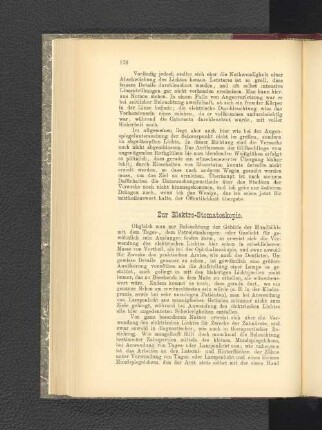 Zur Elektro-Stomatoskopie.