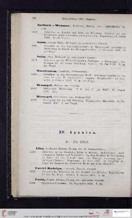 XV.Spanien (Nr. 2420 - 2461)
