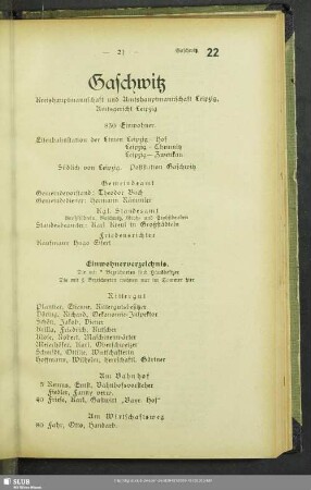 Häuserbuch : Einwohner-Verzeichnis