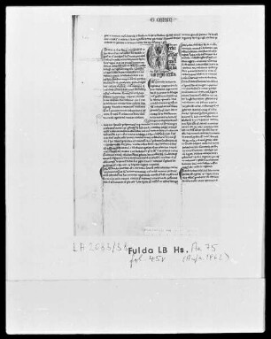 Glossa ordinaria in libros Sapientales — Initiale V, Folio 45verso