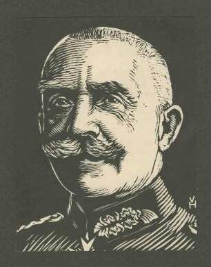 Viktor von Sproesser, General in Uniform, Brustbild in Halbprofil