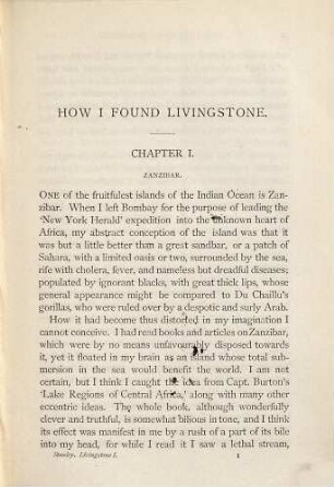 How I found Livingstone : travels, Adventures, and Discoveries in Central Africa; including four Months' Residence with Dr. Livingstone. 1