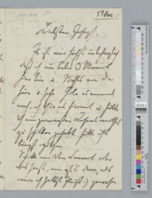 Brief an Joseph Joachim