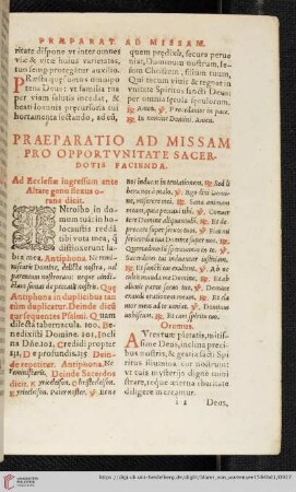 Praeparatio Ad Missam Pro Opportunitate Sacerdotis Facienda