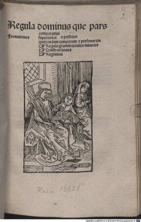 Regula Dominus quae pars' (Endet '... aut admirationis')