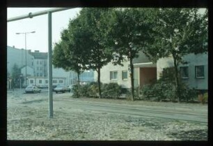 Diapositiv: Sebastianstraße, Heinrich-Heine-Straße, Oktober 1991