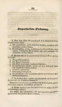 Hypotheken-Ordnung