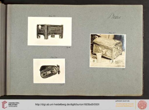 Band 3: Tutankhamun tomb photographs: a photographic record in 5 albums containing 490 original photographic prints ; representing the excavations of the tomb of Tutankhamun and its contents