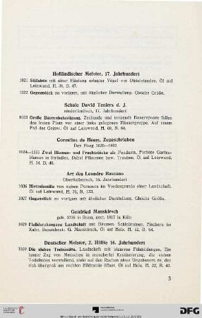 [Gemälde] (Nr. 1021-1045)
