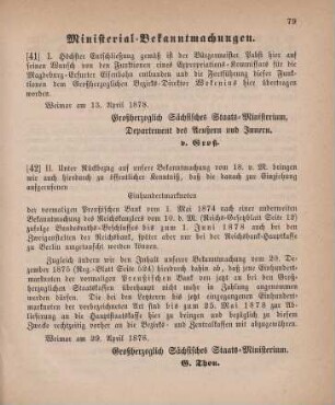 42. Ministerial-Bekanntmachung, die Einziehung von Einhundertmarknoten der vormaligen Preußischen Bank betreffend