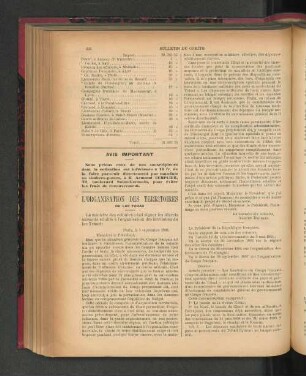 L'Organisation Des Territoires.