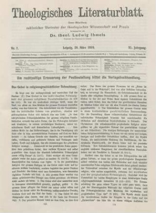 113-119 Das Gebet in religionsgeschichtlicher Beleuchtung