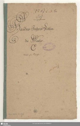 Die Jahreszeiten. Excerpts - Mus.3356-D-503 : V (3), Coro, orch; Hob XXI:3/22, Hob XXI:3/23