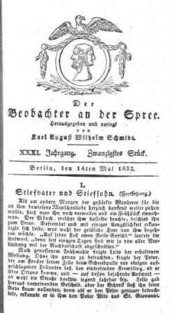 20. Stueck, 14. Mai 1832