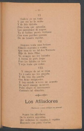Los afiladores : Dedicado a mis amigos en general