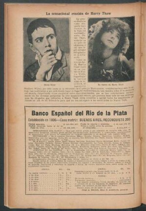 La sensacional evasión de Harry Thaw
