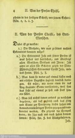 II. Von der Person Christi, des Gott-Menschen.