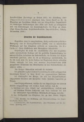Ursachen der Sozialdemokratie.