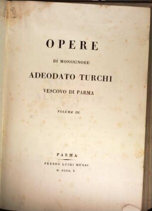 Opere, 3. Prediche alla corte