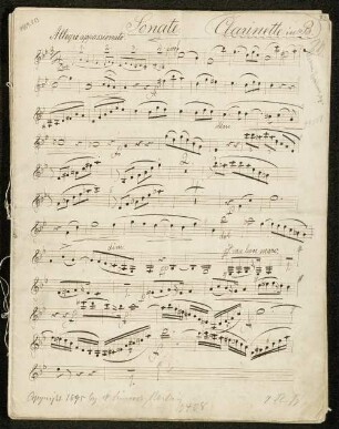 Sonate 1 f-Moll (Klarinette)