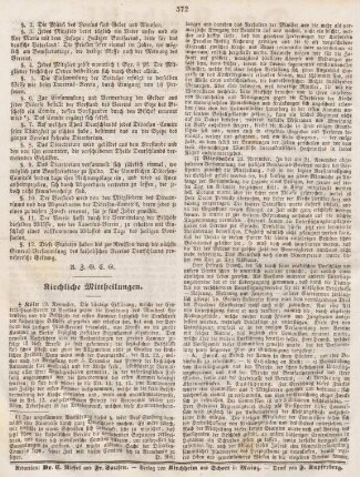 572 Kirchliche Mittheilungen