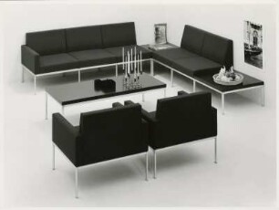 Anbauprogramm Sessel "Mod. 15 / 45", "Mod. 16 / 35", "Mod. 16 / 55", "Mod. 16 / 65" und Tisch "Mod. 29 / 02" von Ernst Moeckl