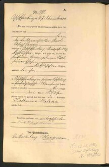 Standesamtsbuch der Stadt Aschaffenburg: Geburten 365/1900 - 184/1901