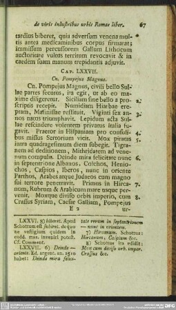 Cap. LXXVII. Cn. Pompeius Magnus