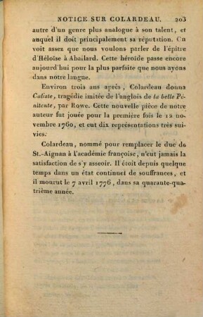 Caliste : tragédie