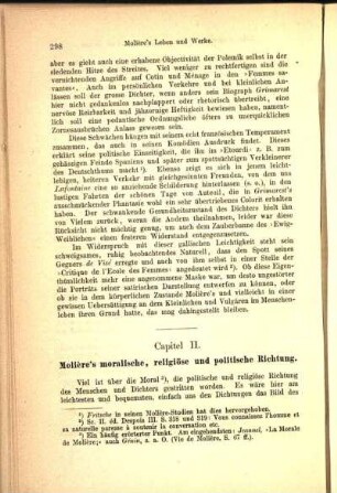 Capitel II. Molière's moralische, religiöse und politische Richtung.