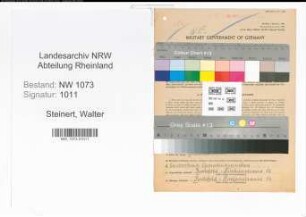 Entnazifizierung Walter Steinert , geb. 19.06.1899 (Verwaltungsinspektor)