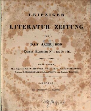Leipziger Literaturzeitung. 1830,1