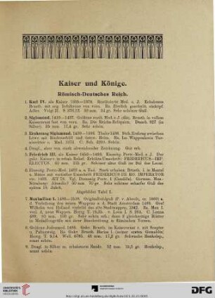 Kaiser und Könige. Römisch-Deutsches Reich (Nr. 1-193)