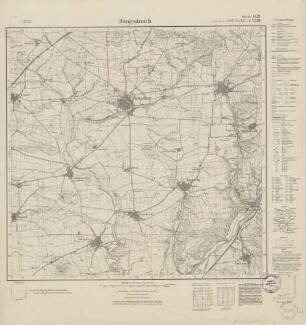 4421 (alte Nr.: 2516) Borgentreich, Meßtischblatt (4cm - Karte)