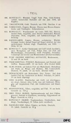 I. Teil (Nr. 440-703)