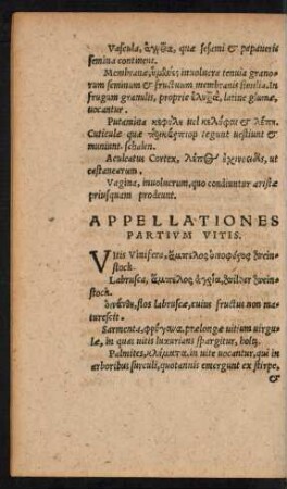 Appellationes Partium Vitis.