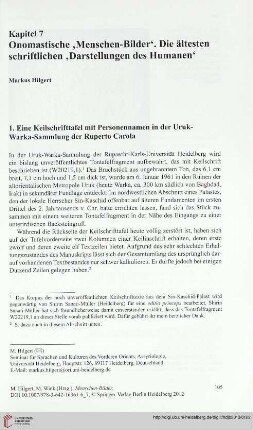 Onomastische 'Menschen-Bilder'. Die ältesten schriftlichen 'Darstellungen des Humanen'