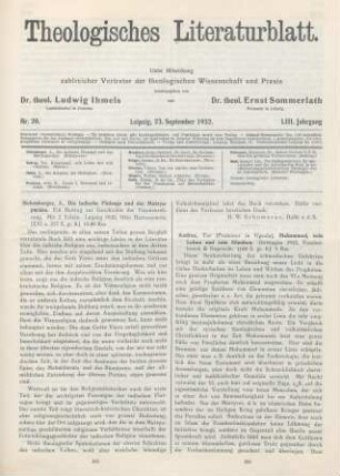 306-307 [Rezension] Andrae, Tor, Mohammed