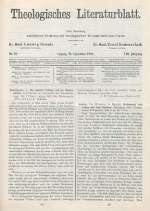 306-307 [Rezension] Andrae, Tor, Mohammed