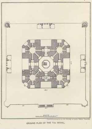 Ground plan of the Taj Mahal