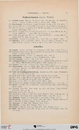 Amerika (Nr. 2622-2699)