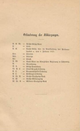 Erläuterung der Abkürzungen